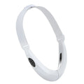 White facial lifting device with red and blue LED lights for home skincare treatment