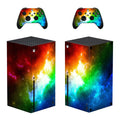 Xbox Series X PVC protection sticker with light-blocking film, 0.04mm-0.08mm thick, in five styles