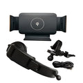 Black universal car clip on holder for folding and flat screen phones tablets on car vent