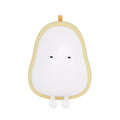 PEAR warm yellow bedside LED night lamp with ABS silicone construction showing compact design
