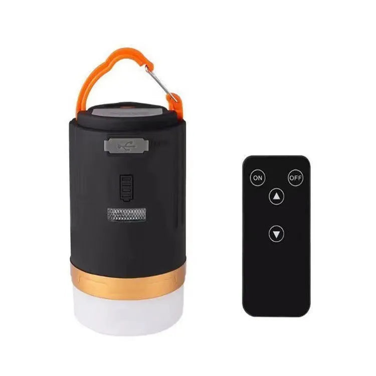Black remote control camping light with 30 LED lights for outdoor and emergency illumination