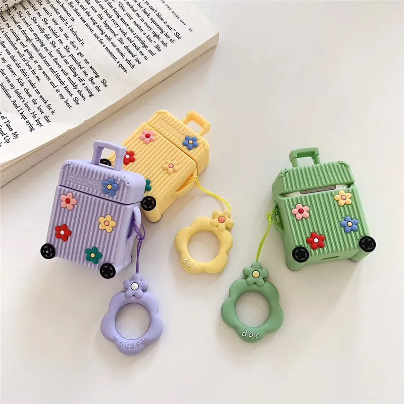 Silicone flip cover for Apple AirPods 1st and 2nd generation charging case in multiple colours.