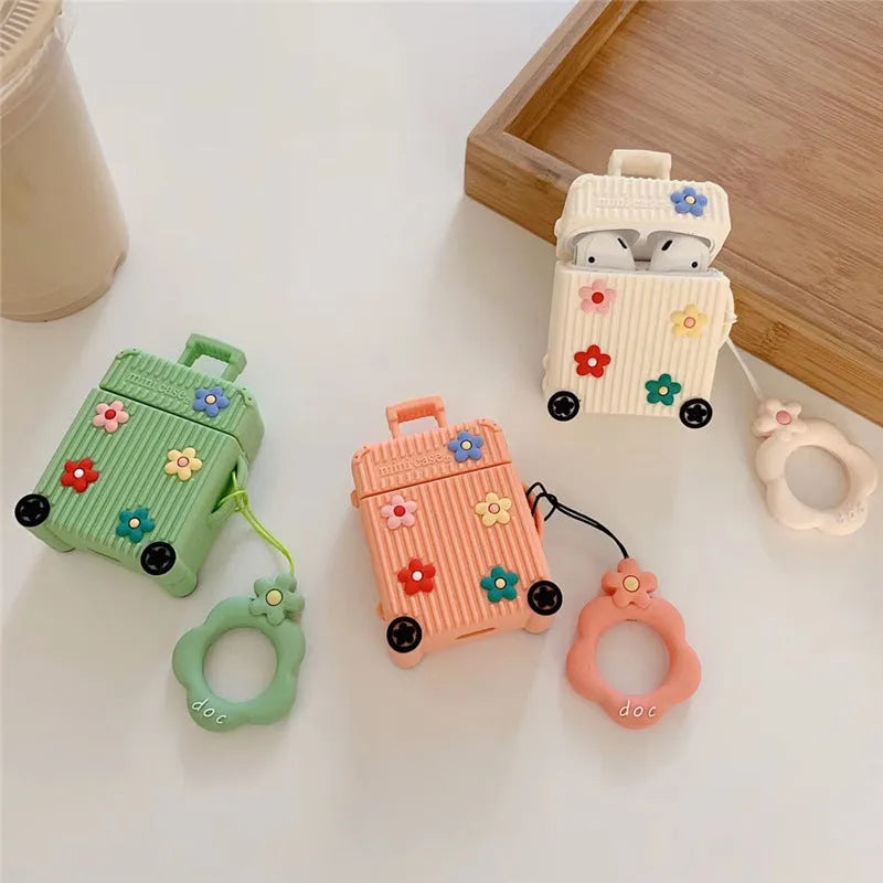 Silicone flip cover for Apple AirPods 1st and 2nd generation charging case in multiple colours.