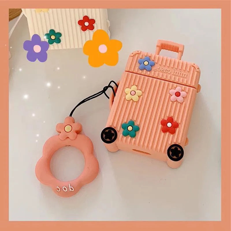 Silicone flip cover for Apple AirPods 1st and 2nd generation charging case in multiple colours.