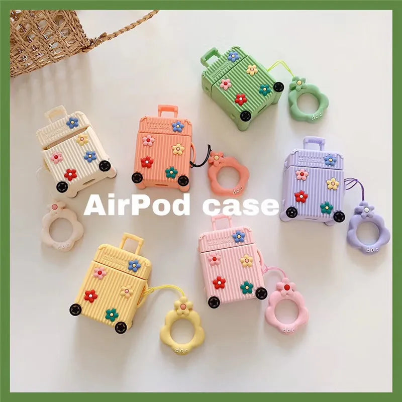 Silicone flip cover for Apple AirPods 1st and 2nd generation charging case in multiple colours.