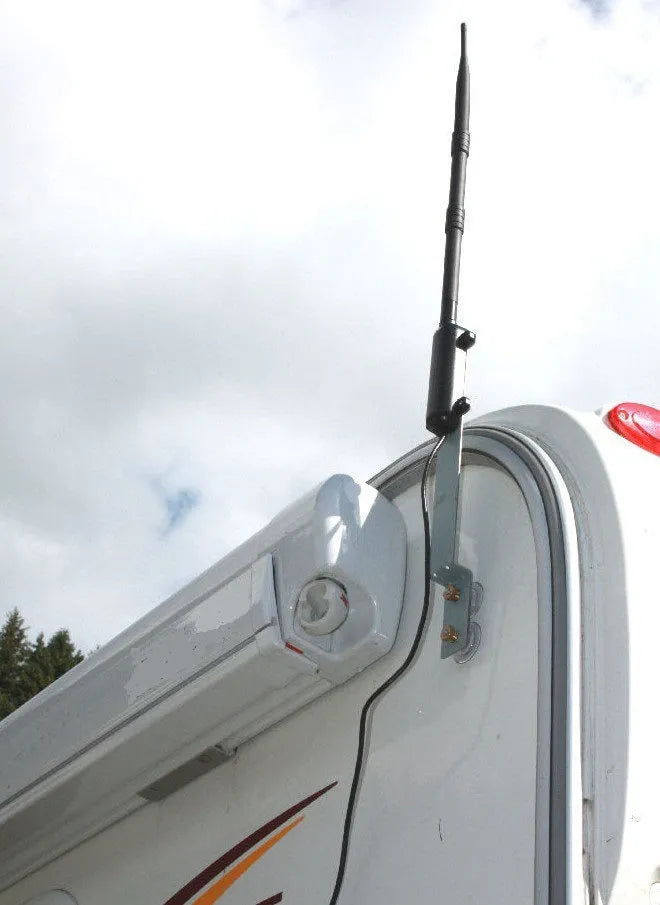 Industrial outdoor waterproof network card with black casing and 15DBI antenna for 3000 metre coverage