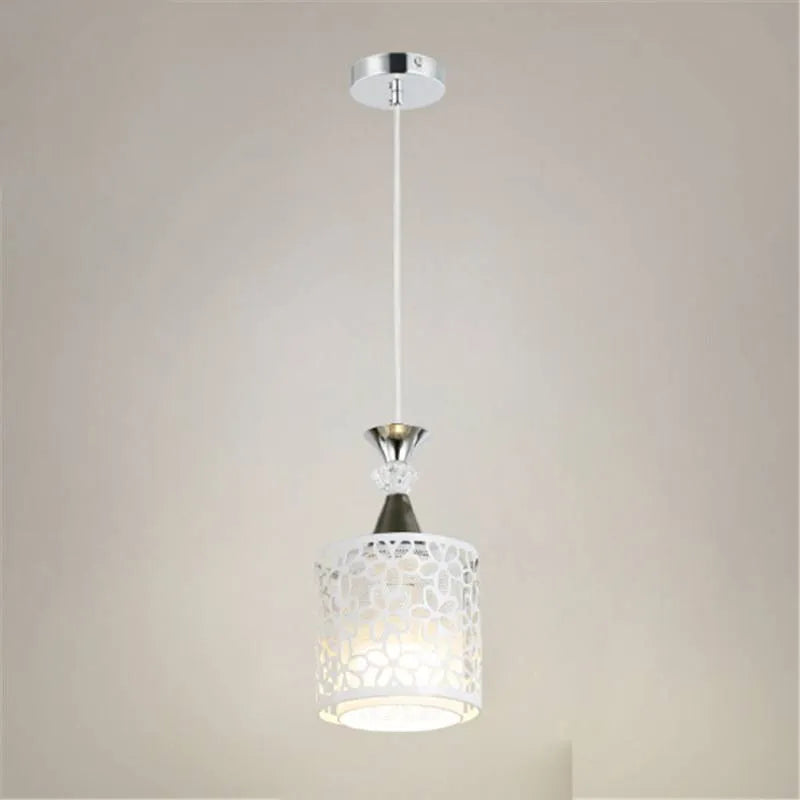 Single head fishline pendant restaurant droplight with aluminium alloy lampshade and adjustable height