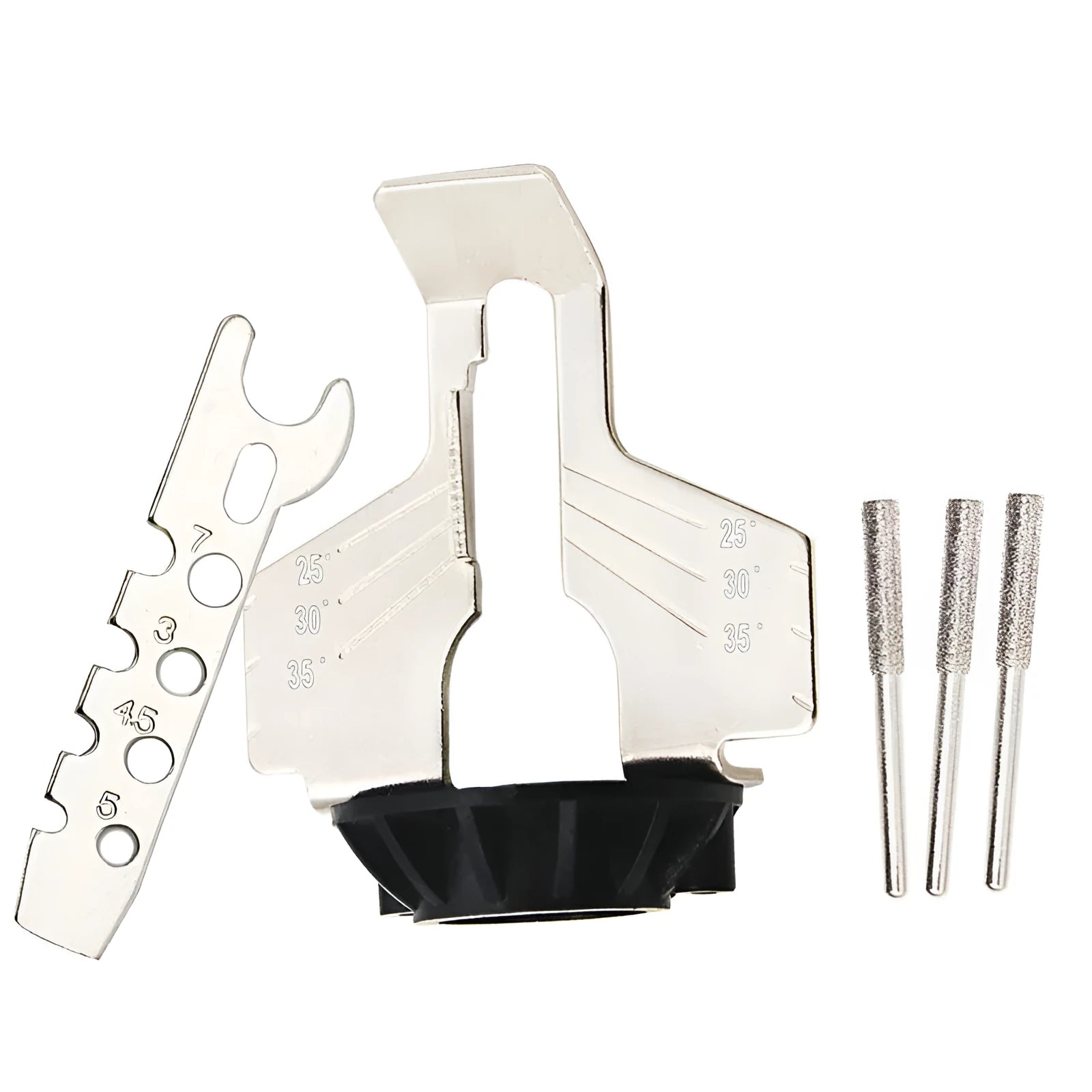 Silver metal electric chain grinding device accessories for band saw blade sharpening
