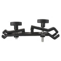 Black ABS plastic umbrella clip tripod mount for attaching phones and cameras