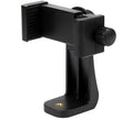 Black universal mount cell phone clipper holder with adjustable clip for 5.6-10.2cm devices