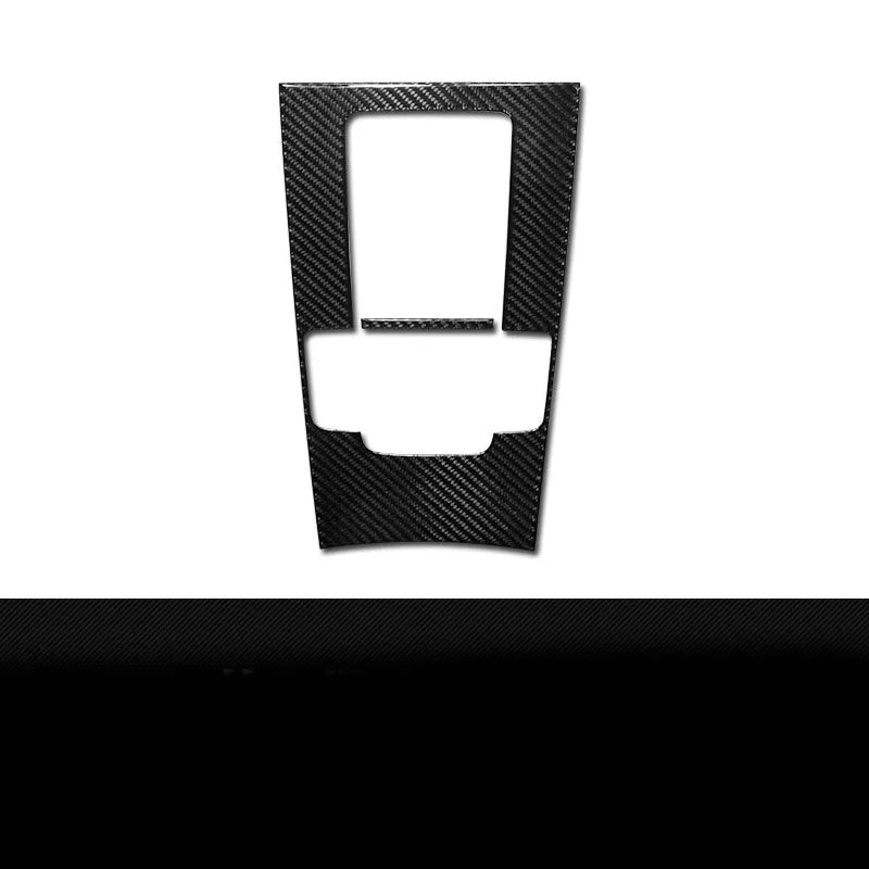 Real carbon fiber car gear patch semi-soft 3mm thickness with PU resin composite for right-hand drive interior