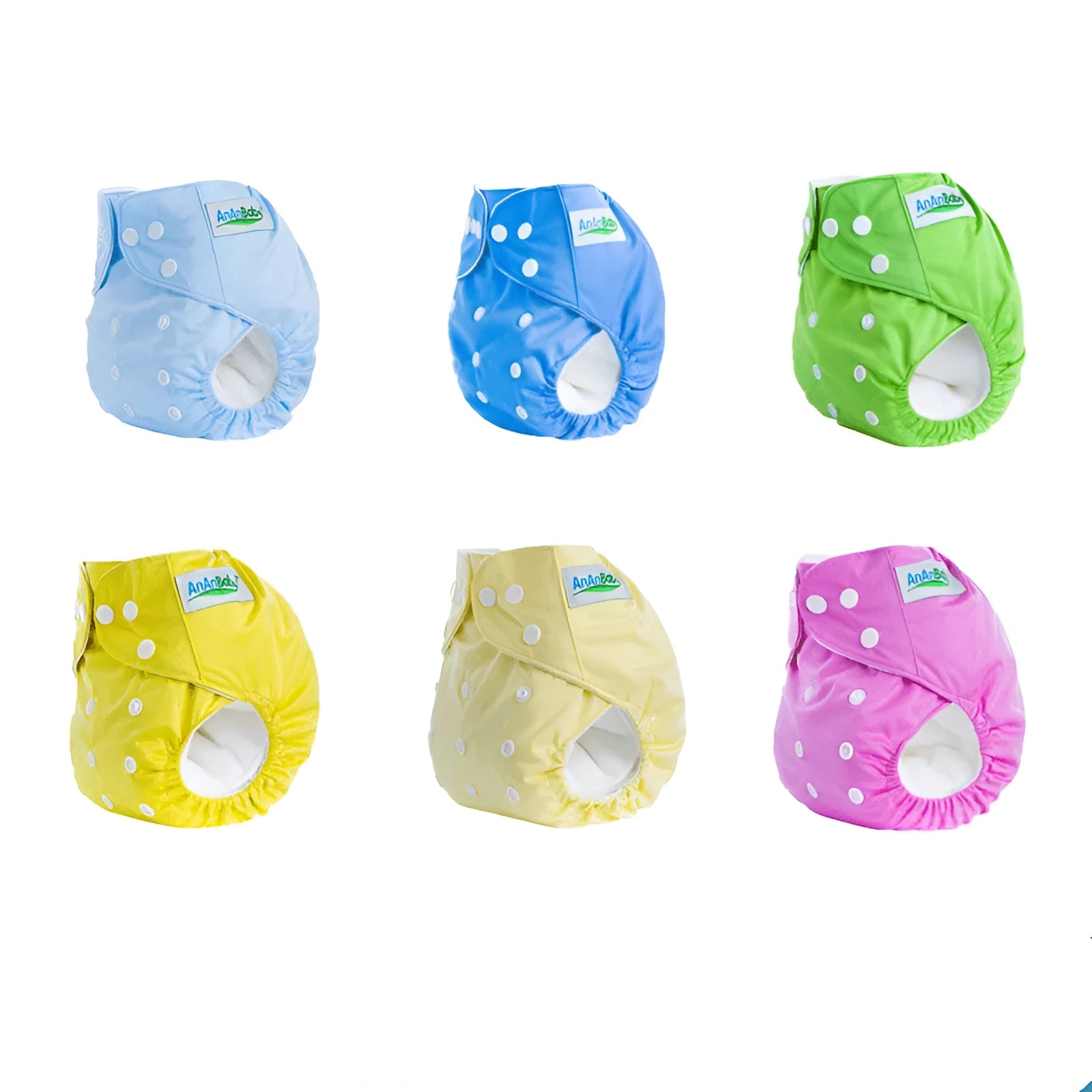 Solid colour leak-proof baby diaper pants with bamboo charcoal lining, 36.5x32.5cm, for babies 3-15kg