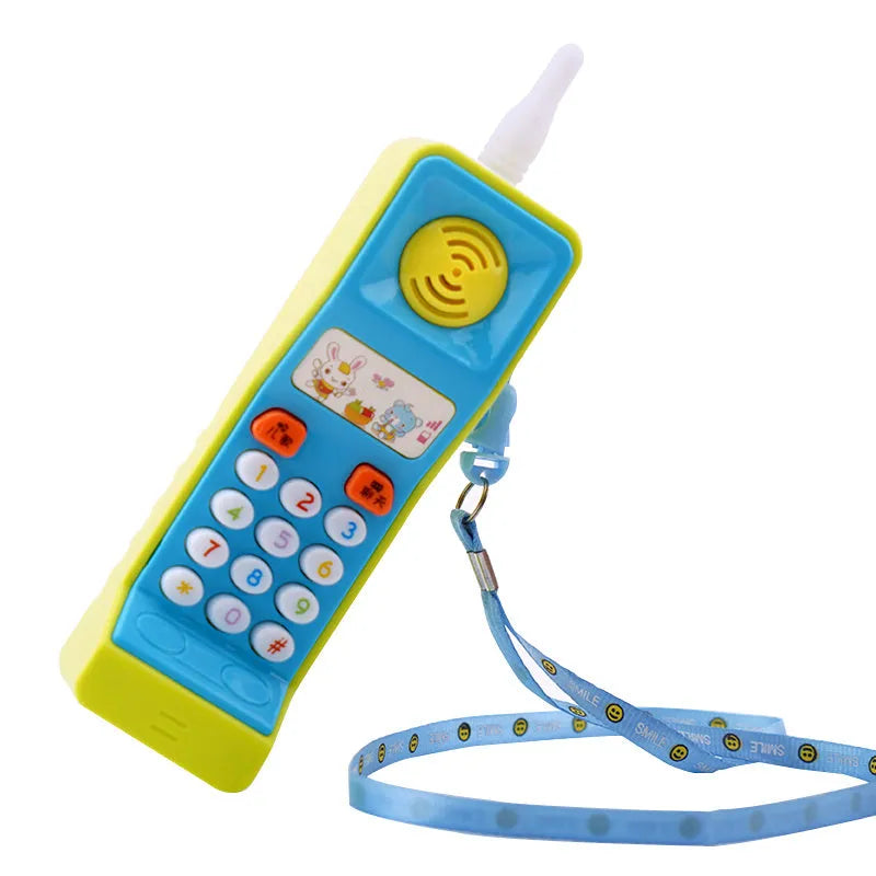 Children's educational toy with sound, light and music features showing cartoon animal design