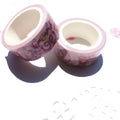 Roll of Japanese paper tape 5m x 1.5cm with decorative pattern on release paper