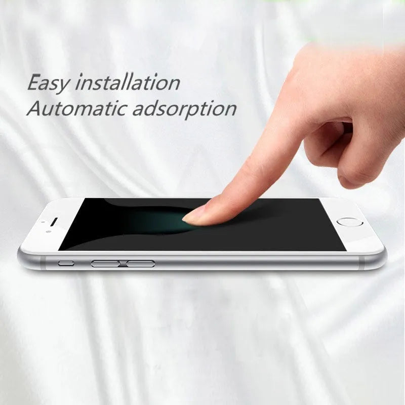 0.26mm thick tempered glass screen protector with 9H hardness for smartphones on a white background.