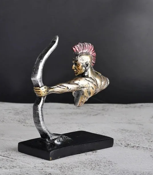Indian bow and arrow car ornament in resin, simple modern European style, 10.5 cm wide, colour as shown