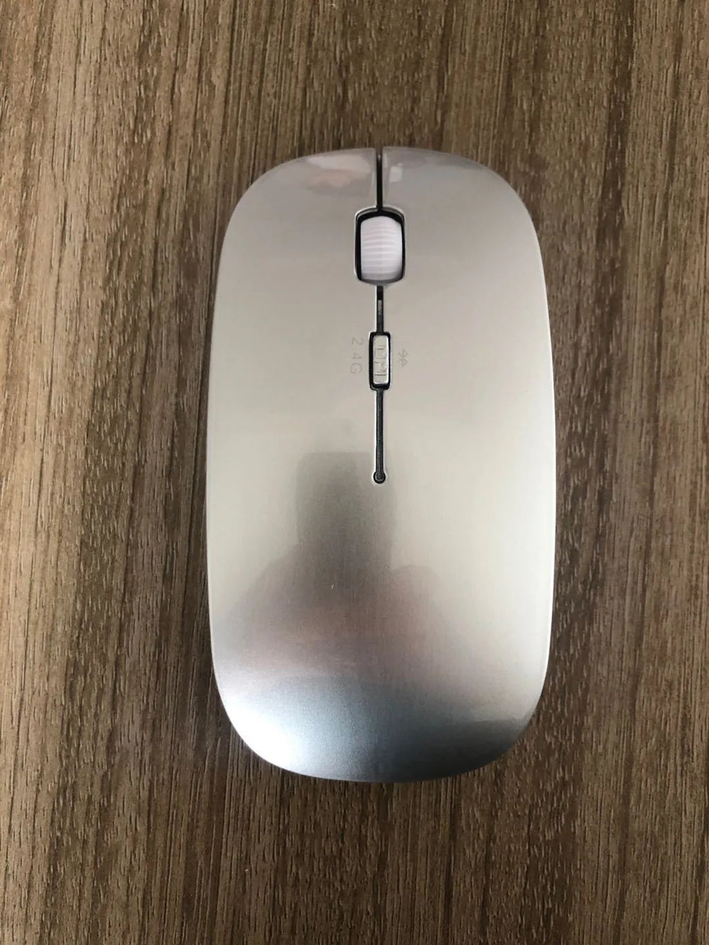 Wireless Bluetooth dual mode slim mini mouse with 1200 DPI adjustable resolution in black