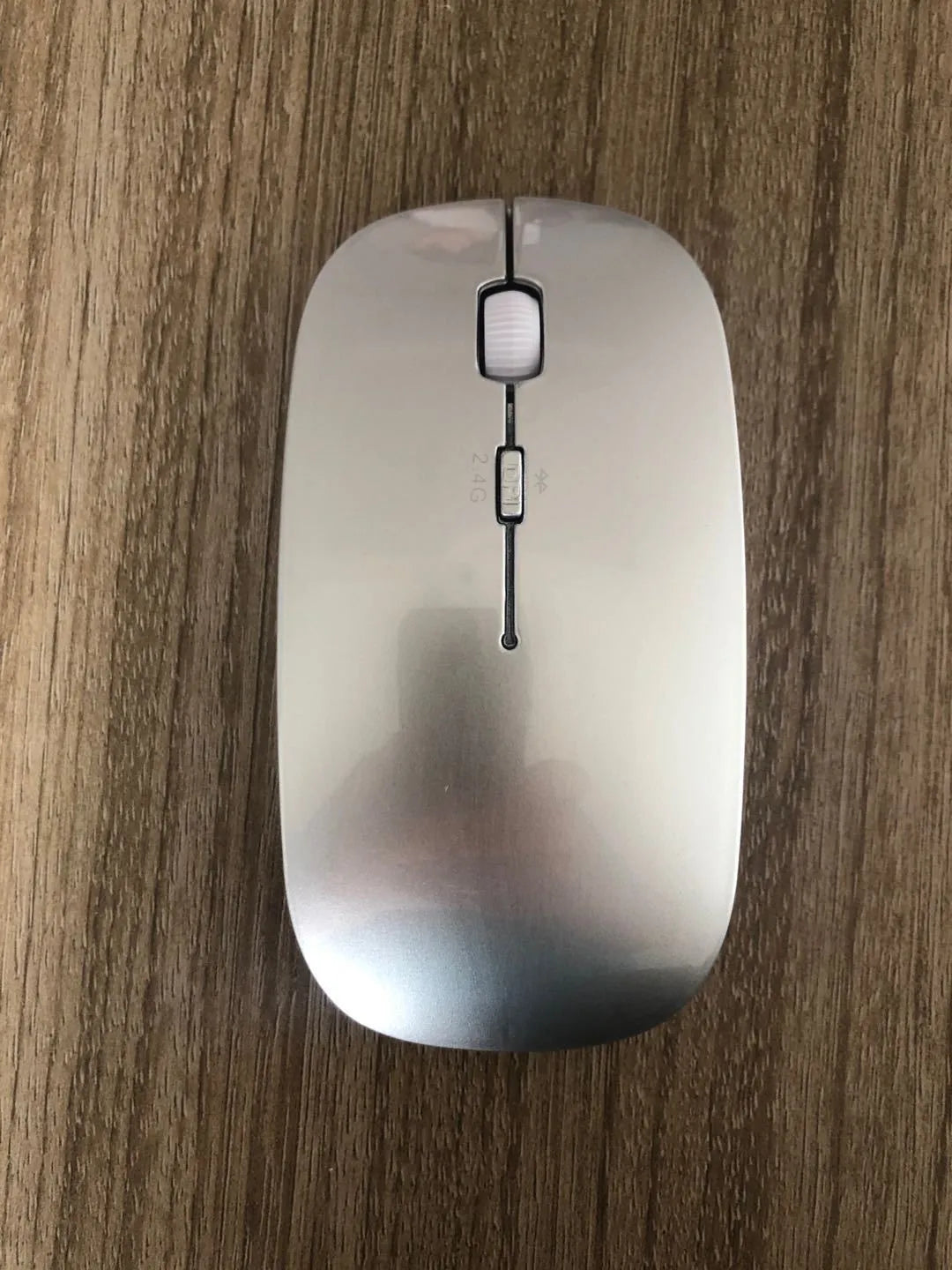 Wireless Bluetooth dual mode slim mini mouse with 1200 DPI adjustable resolution in black