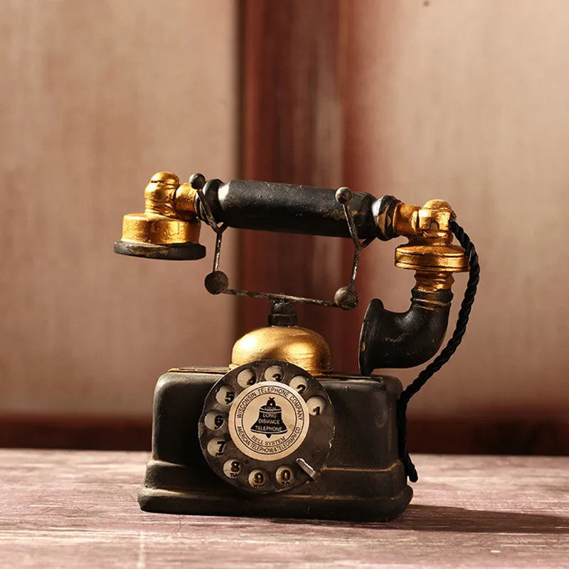 Black synthetic resin old dirty craft ornament car model with distressed finish