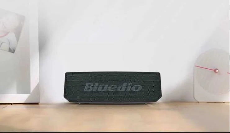 Black BS-6 Bluetooth smart speaker with compact rectangular design.