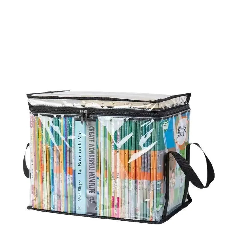 White or black PVC water buggy bag showing 38cm x 24cm x 32cm dimensions with transparent visible construction