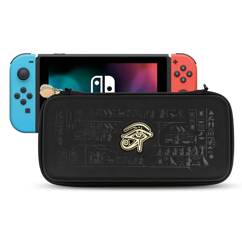 Mysterious Egypt Switch protective shell black hard cover with back grip on Nintendo Switch
