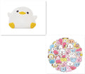 Seagull-shaped silicone night light for babies with soft glow and tap controls