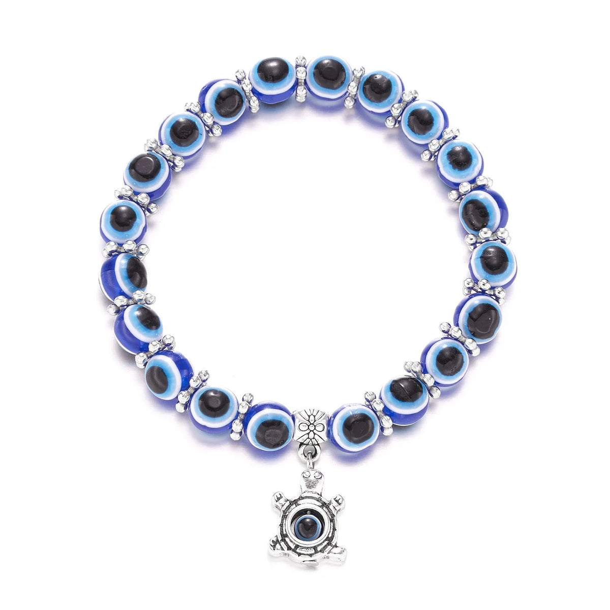 Lucky bracelet bracelet in ethnic style, alloy with baking varnish, unisex geometric design, owl charm option