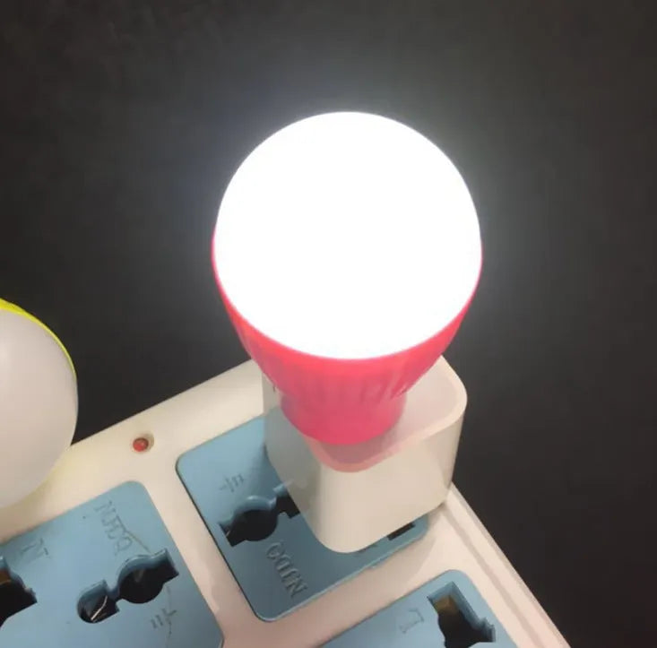 Mini USB night light with ABS shade and metal lamp holder, 20x40x55mm, 5V USB plug-in, random colour