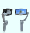 Folding three-axis mobile phone gimbal stabilizer in L7B PRO style with USB charging port