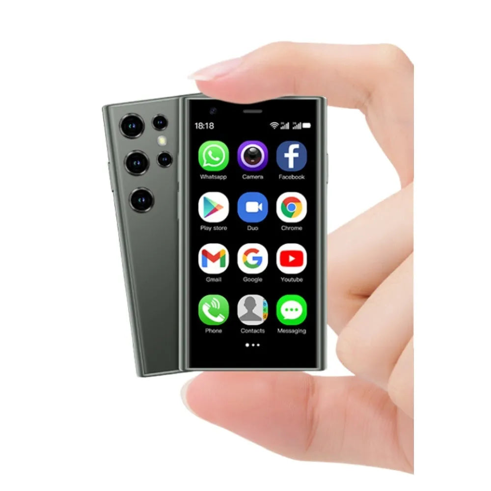 S23PRO & XS15 mini smartphone with 30cm screen in black, green and pink purple colour options