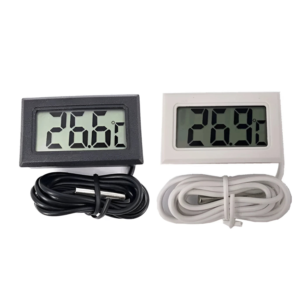 Digital thermometer for aquarium fish tank measuring water temperature with clear display