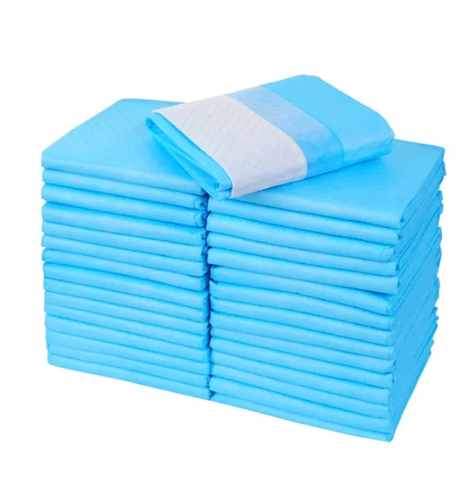 Blue disposable thickened pet diaper 60x60cm L size absorbent pad for dogs cats indoor use