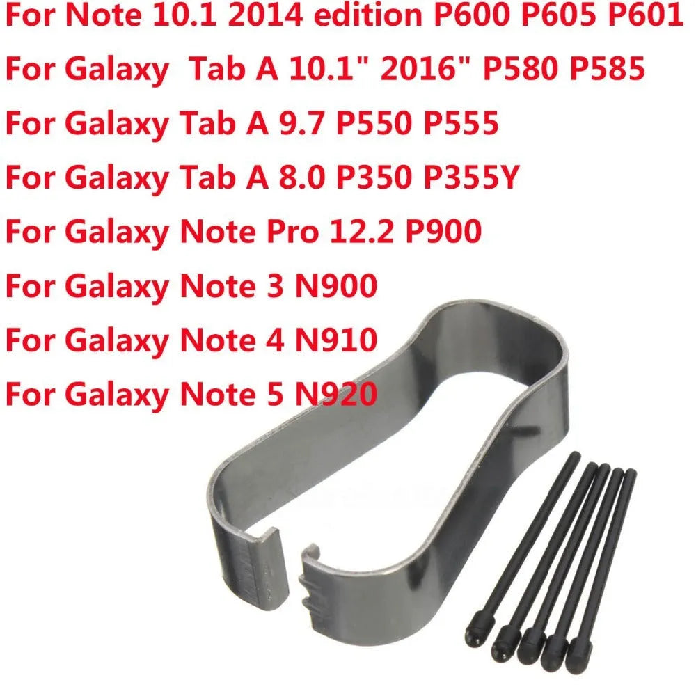 Samsung stylus nib replacement 5-pack with clip, black and white options for tablets and phones