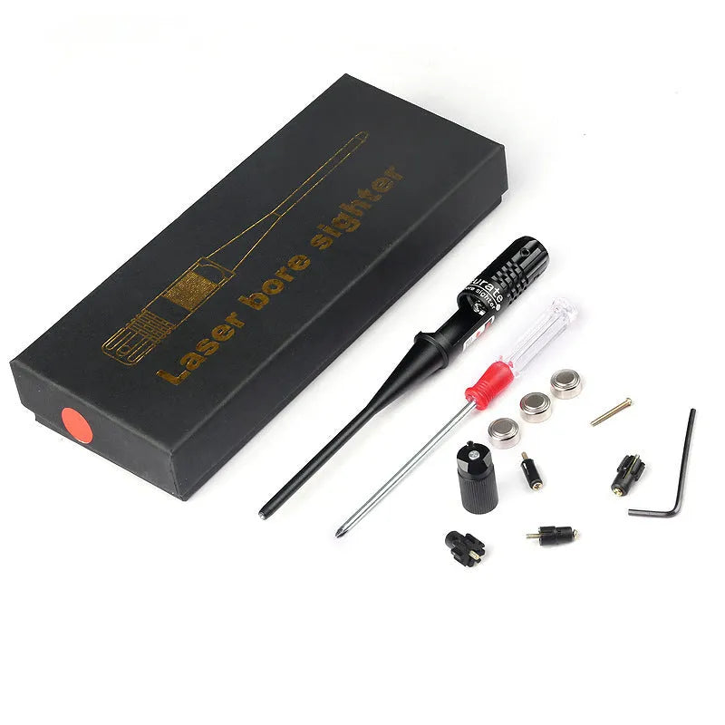Black matte T6010 aluminium alloy laser calibration device 190mm 80mm 30mm with red or green beam option