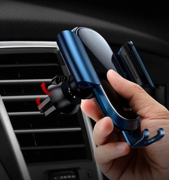 Universal smart car bracket for dashboard mounting in black, blue or silvery colours