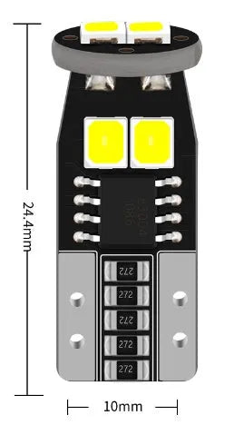 Small 10mm LED car licence plate reading light with white illumination