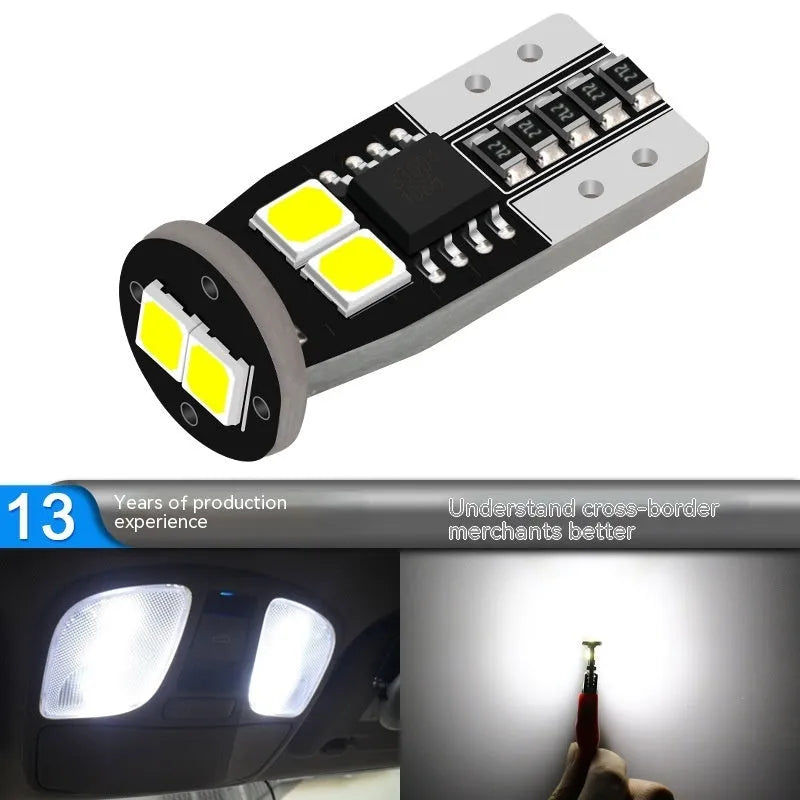 Small 10mm LED car licence plate reading light with white illumination