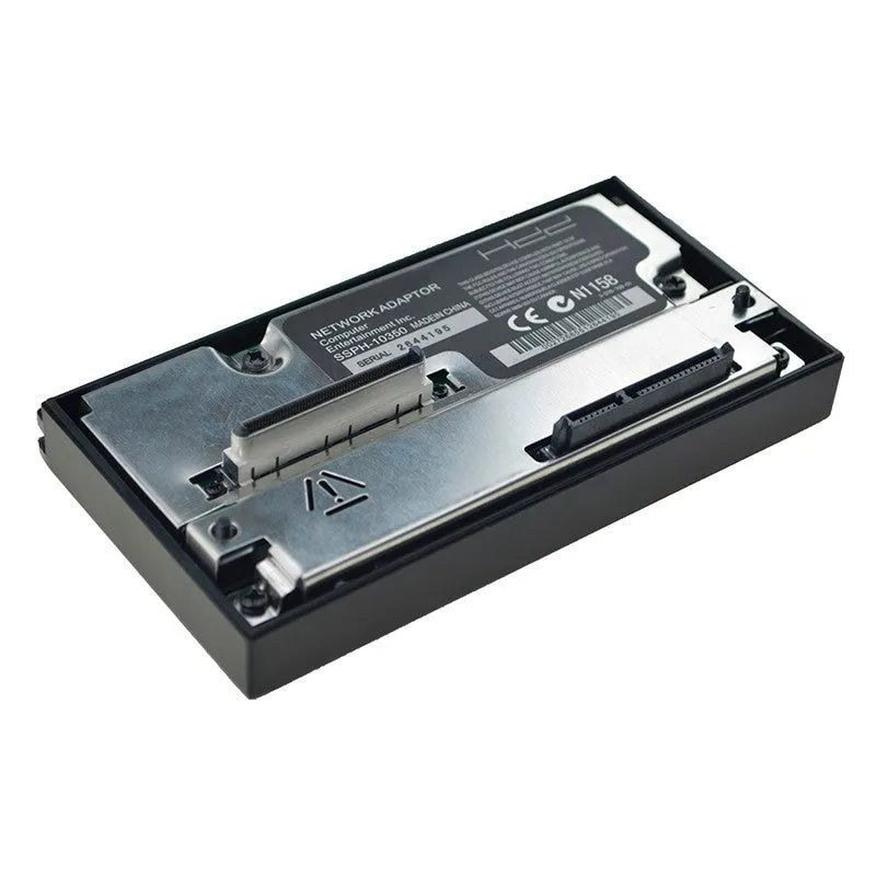 PS2 SATA network card adapter for PlayStation 2 fat console with black circuit board and SATA port