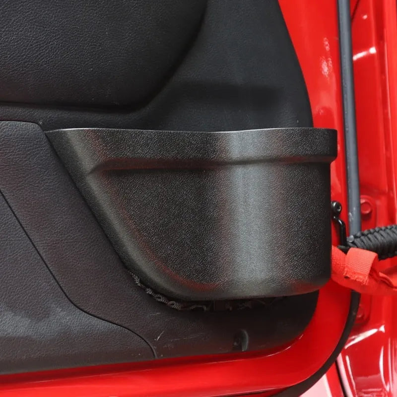 Black aluminium alloy car interior net pocket storage box organiser for vehicle cabins
