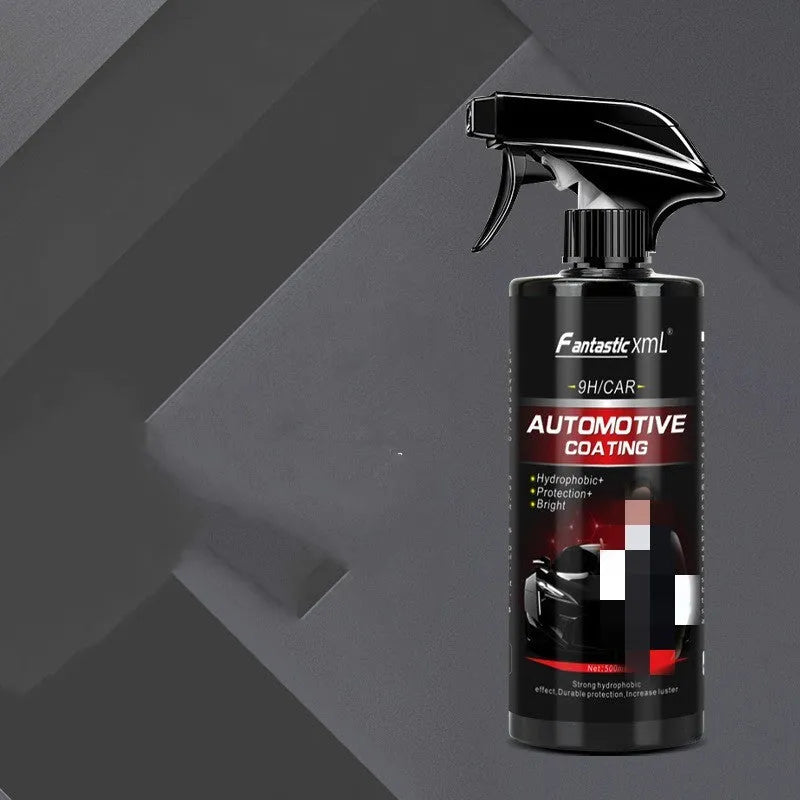 500ml bottle of automotive liquid coating spray with application towel