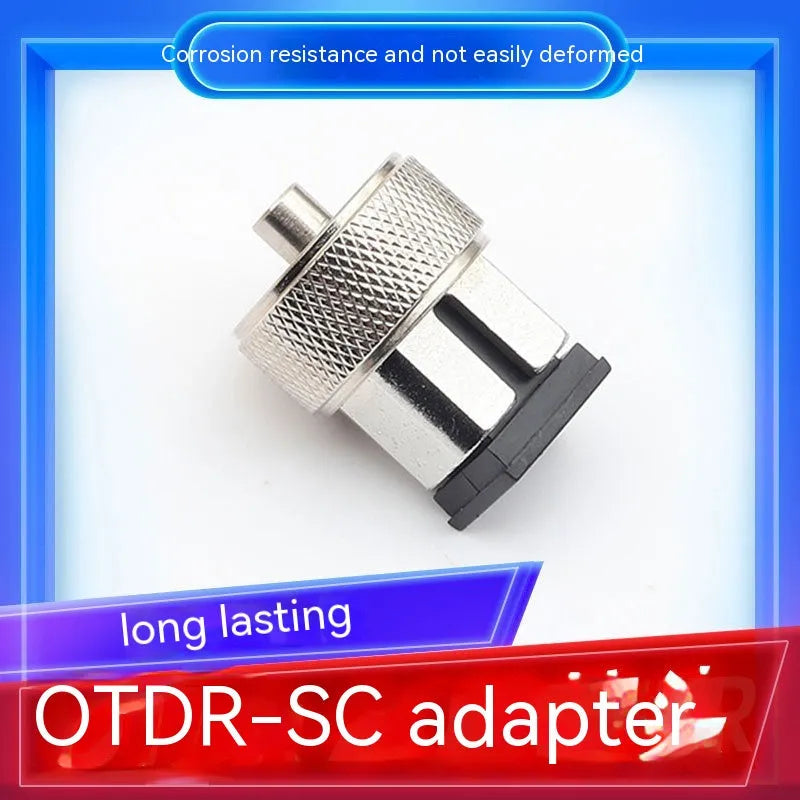 OTDR connector interface set with FC SC ST and LC adapters for fibre optic testing