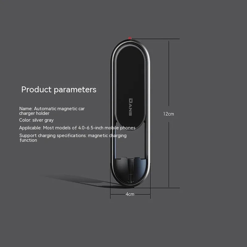 Multi-function rotating car phone holder clipped to a car vent, holding a smartphone