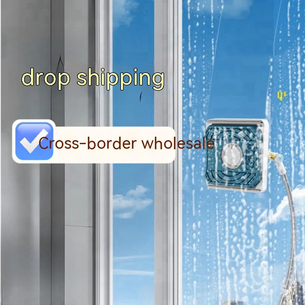 Benshang aluminium alloy double-sided glass wiper for high-rise outer window cleaning with cotton head