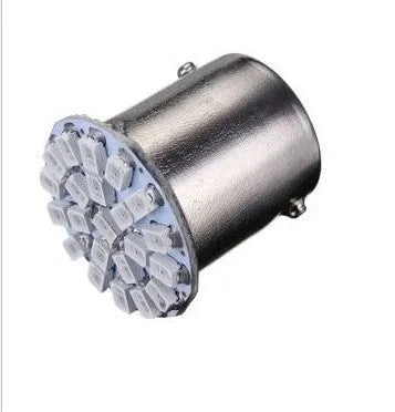 1156 1157 socket LED car brake and turn signal light with 22 white LEDs.