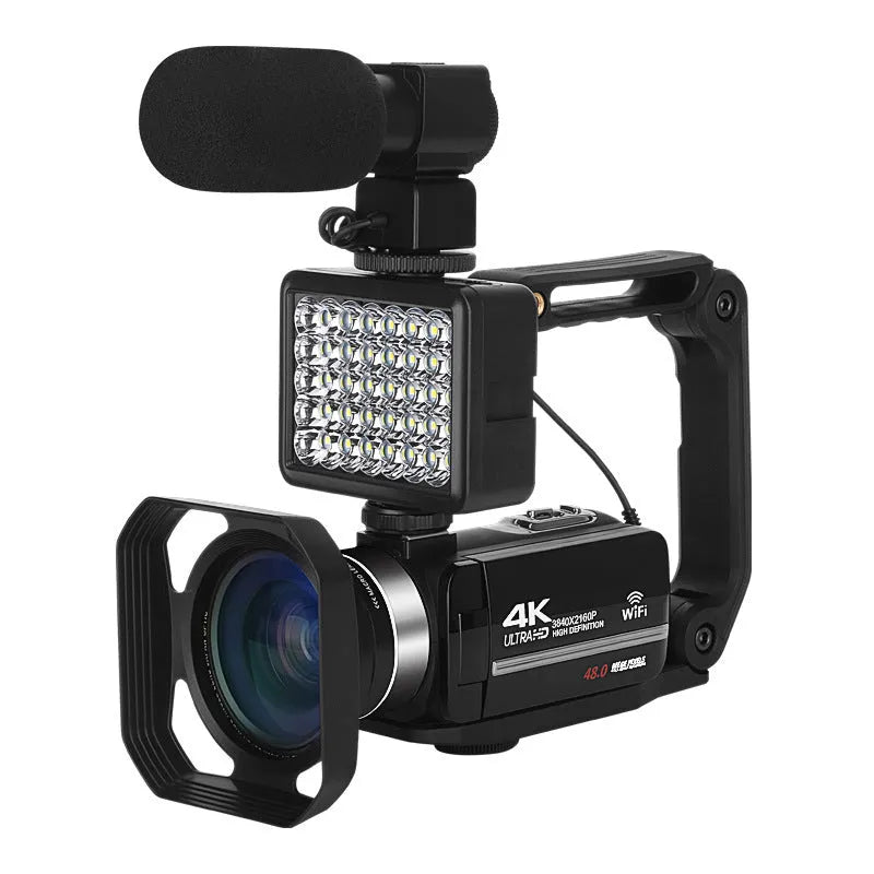 Black WIFI digital HD night vision camera with 3-inch screen and 37mm lens mount.