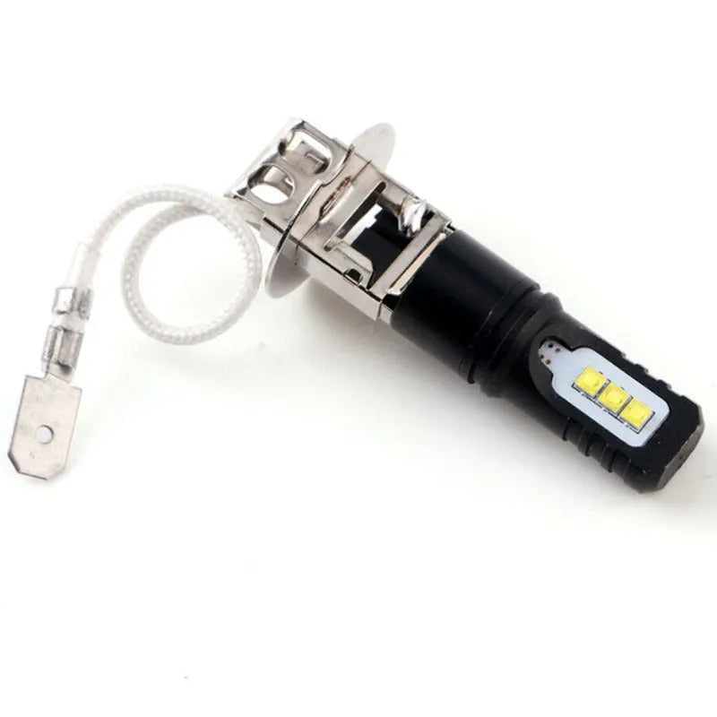 Aluminium alloy car fog light bulb for H1 H3 fittings with white light output
