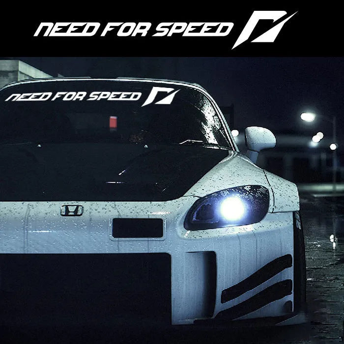 Need For Speed branded car window vinyl sticker in choice of colours and lengths.
