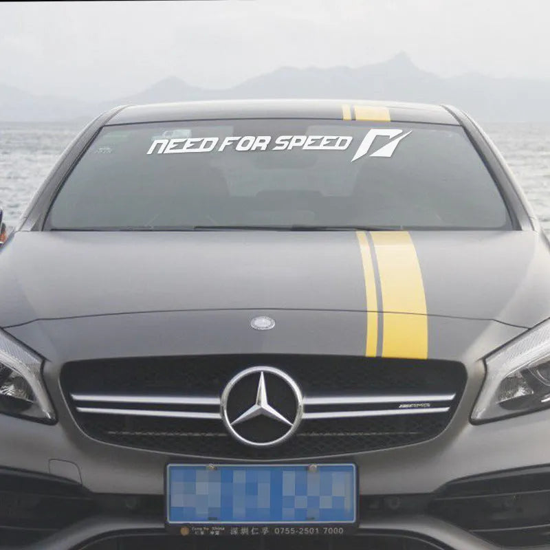 Need For Speed branded car window vinyl sticker in choice of colours and lengths.