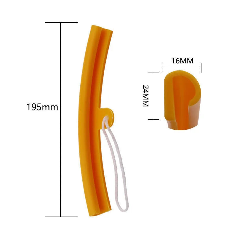 15cm polyurethane wheel hub protective sleeve in yellow, orange, blue, and red colour options.